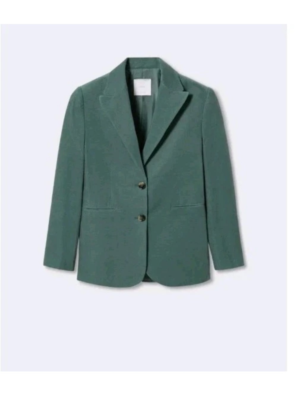 Mango Green corduroy micro blazer
 Aqua Green Women's Blazer Jacket